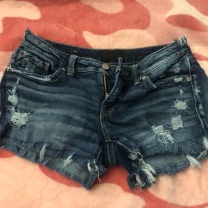 Buckle black cut offs